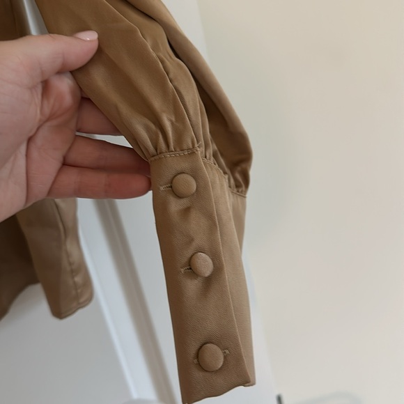 NWT Gold button down - Picture 2 of 4